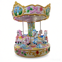 Manège à pièces d'arcade pour enfants, machine d'arcade de divertissement, fibre de verre, 2 à 6 joueurs, anglais