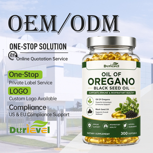 Olio di Origano in Capsule Softgel con Semi Neri, 300 Pezzi per Confezione, OEM ODM, Etichetta Privata, Fornitura Diretta dalla Fabbrica, Estratto Alimentare, Grado Alimentare, Ingrosso - Product Image 1