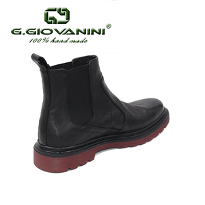 Giovanini <span class=keywords><strong>Bottes</strong></span> en cuir de haute qualité pour hommes <span class=keywords><strong>Bottes</strong></span> décontractées à la mode <span class=keywords><strong>Bottes</strong></span> antidérapantes pieds nus souples toutes saisons - Product Image 5