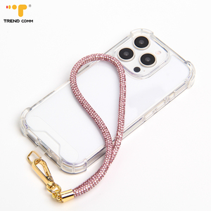 Nuevo soporte de cadena de teléfono con diamantes de imitación, cordones, cristales, correa de muñeca para teléfono, cadena para teléfono, cadena para teléfono móvil, correa para teléfono móvil - Product Image 1