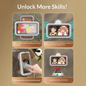 Support mural universel rotatif à 360° étanche et réglable à ventouse pour téléphone de douche de salle de bain – Vente en gros - Product Image 4