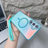 Étui magnétique en TPU effet caméléon Bright Shadow pour S25 FE/S26 A55 A06 – Coque de protection intégrale ultra-fine pour téléphone portable