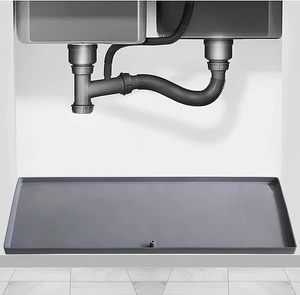 Silicone dầu bằng chứng rò rỉ bằng chứng có thể giặt hiện đại chống trượt tổ ong mô hình mỏng dưới bồn rửa <span class=keywords><strong>Mat</strong></span> Tủ lót bảo vệ khay - Product Image 2