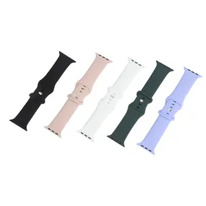 Vendita all'ingrosso migliore apple braccialetti-Cinturino in Silicone cinturino in Silicone 2021 cinturino di ricambio originale più venduto 42/44mm Smart Watch Wristband