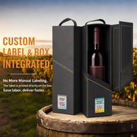 Boîte en carton personnalisée pour brandy, avec étiquettes anti-contrefaçon, impression offset pour whisky, bière, spiritueux de luxe, emballage cadeau, sceau QR, OEM