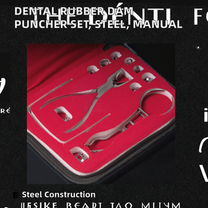 Juego de Perforadores de Dique de Goma Dental para Ortodoncia, Herramienta Manual de Barrera Oral, Accesorio de Equipo de Terapia de Acero para Laboratorio Dental - Product Image 2
