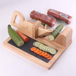 เครื่องหั่นไส้กรอกไม้ หั่นผลไม้ ผัก เนื้อแช่แข็ง เครื่องตัดไม้สำหรับชอริโซ ซาลามิ พร้อมใบมีดสแตนเลส - Product Image 2