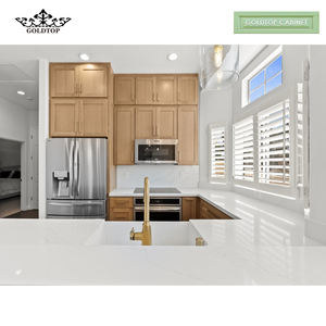 Goldtop mastercraft Shaker ตู้ครัวแบบแยกส่วนที่ทันสมัยพร้อมอ่างล้างจานทำด้วยมือสำหรับอพาร์ทเมนต์และวิลล่าสุดหรู - Product Image 2