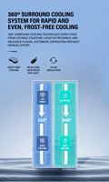 Réfrigérateur BCD 615WK9A 615L Inverter No Frost avec contrôle électronique de la température