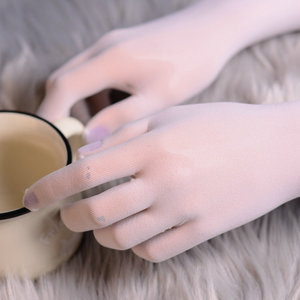 Gants <span class=keywords><strong>de</strong></span> mariée transparents en maille à 5 doigts, <span class=keywords><strong>bas</strong></span> Ultra-fins à cinq doigts, Sexy, tentation d'<span class=keywords><strong>avion</strong></span>, manches longues - Product Image 5