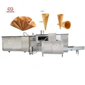 Full Automatic Egg Ice Cream Cone Maker Baking Máy Cán Nón Đường Dây Chuyền Sản Xuất