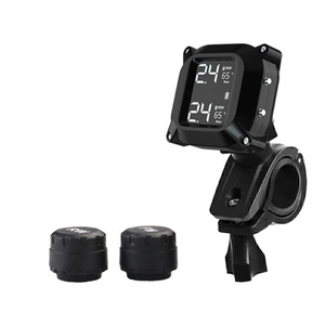 Motorcycle 2 Wheels Digital <strong>Wireless</strong> Real Time <strong>Tire</strong> Pressure Monitoring System <strong>TPMS</strong> - Product Image 1