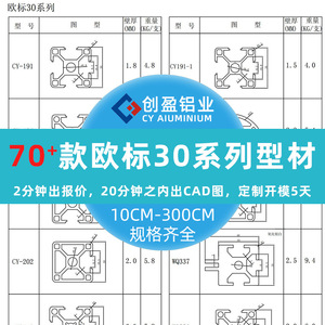 European Standard 30 Series Aluminum Profiles 3030 3060 3090 30120 Industrial Automation Anodized 6063 Alloy Foshan Made - Product Image 4