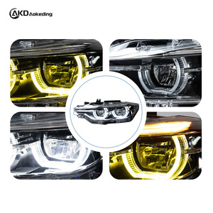 ไฟหน้า AKD Popular V2 สำหรับ BMW ซีรีส์ 3 F30 สีเหลืองขาว ไฟ LED สองสี ชุดอัพเกรดไฟหน้า ระบบไฟใหม่ - Product Image 4