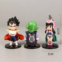 Venta al por mayor decoración del hogar encantador caliente Anime s Son Goku modelo de dibujos animados japoneses 3D juguete PVC figura de acción regalo miniatura