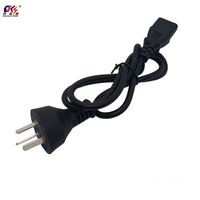 Cable de Alimentación de CA con Enchufe Argentino Estándar AR de 3 Pines a IEC C13 Hembra, Longitud Personalizada, Directo de Fábrica, para Computadora