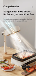 Mini <span class=keywords><strong>Cappa</strong></span> da Cucina da Tavolo con <span class=keywords><strong>Scarico</strong></span> Lineare, Design Smontabile per Facile Pulizia e Sostituzione del Filtro - Product Image 3