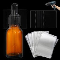 Manchon thermorétractable transparent en PVC pour col de bouteille avec bandes de scellage perforées