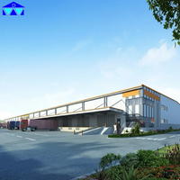 Entrepôt commercial en acier à ossature libre et isolé thermiquement pour parc logistique