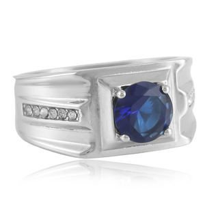 Anillo Geométrico con Esmeralda en Engaste de Garra, Joyería de Moda para Mujer, Uso Diario - Product Image 4