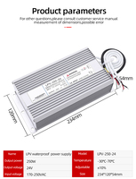 IP67 étanche 250W alimentation à découpage 24V 36V 48V 45V 10A 20A tension constante LED pilote AC DC transformateur industriel
