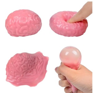 High Quality Soft TPR Brain Fidget <b>Ball</b> Anti-Stress Organ Shape <b>Squeeze</b> Toy for Age Range 5-7 Years - Product Image 2