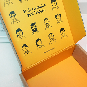 Boîte d'expédition en <span class=keywords><strong>carton</strong></span> ondulé écologique Kraft brun extérieur avec impression intérieure personnalisé<span class=keywords><strong>e</strong></span> en couleur pour la vente au détail - Product Image 6