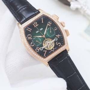 Montre mécanique automatique haut de gamme, originale, de haute qualité, fonctions complexes, charme exquis, très tendance, bracelet en crocodile pour affaires - Product Image 3