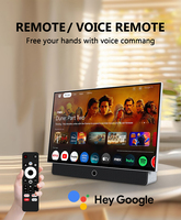 Televisor Portátil Inteligente con Pantalla LED de Alta Definición de 24 Pulgadas, Control Remoto por Voz, Conexión Bluetooth, Recargable, con Sistema Operativo Google TV