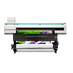 Mesin cetak iklan printer spanduk nonair termurah 6ft format besar i3200 1.8m 3.2 meter dengan 1.8 kepala ganda