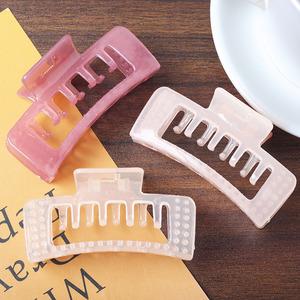 Nuevas Pinzas para el Cabello <span class=keywords><strong>de</strong></span> Estilo Coreano, Cuadradas, <span class=keywords><strong>de</strong></span> Moda, <span class=keywords><strong>de</strong></span> Color Sólido, con Diseño <span class=keywords><strong>de</strong></span> Tiburón, Simples, <span class=keywords><strong>de</strong></span> Plástico Mate, Personalizadas, para Regalo - Product Image 4
