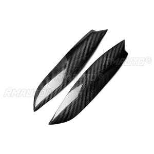 1 par de cubiertas de fibra de carbono real para faros delanteros de coche, para Volkswagen GOLF MK5 GTI R 2005 2006 2007, accesorios para coche - Product Image 2