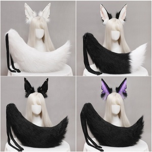 Anubis <span class=keywords><strong>Jackal</strong></span> Ears diadema felpa <span class=keywords><strong>Animal</strong></span> pelo aro egipcio Cosplay Props Accesorios - Product Image 3