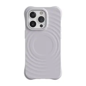 INS Skin Feeling Water Ripple Magnetic Protective Shockproof Mobile Phone Accessories Cover Case For iPhone 12 13 14 15 Pro Max