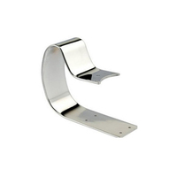 Clips de precisión personalizados chapados en níquel, piezas de estampado de metal de hoja de proceso de flexión, logo en blanco galvanizado