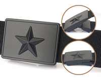 Ceinture tactique grise de 1.5 pouces Ceintures Web de travail en nylon extensible Idéal pour cadeau Ceinture utilitaire durable et formelle