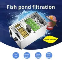 Filtre à eau extérieur en acier inoxydable Senseneger pour bassin à poissons, bassin à koïs, grand réservoir extérieur, circulation et purification de l'eau
