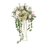 Boules de fleurs artificielles, décorations personnalisées, pour centre de table de mariage, 1 pièce