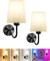 Applique Murale LED Moderne Rechargeable Magnétique Tactile à Intensité Variable en Fer pour Chevet, Salon, Escalier, Couloir – Lampe Murale Rechargeable