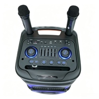 Altavoz Bluetooth OEM Dual de 10 Pulgadas, Altavoz de Karaoke Portátil con Micrófono Inalámbrico RGB, para Conciertos al Aire Libre y Cine en Casa