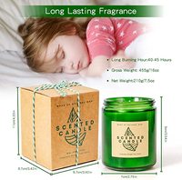 Premium Sojawachs Duftkerze Minimalistisches Glasgefäß Aromatherapie-Kerze für Wohnzimmer Schlafzimmer Heimdekoration Großhandel