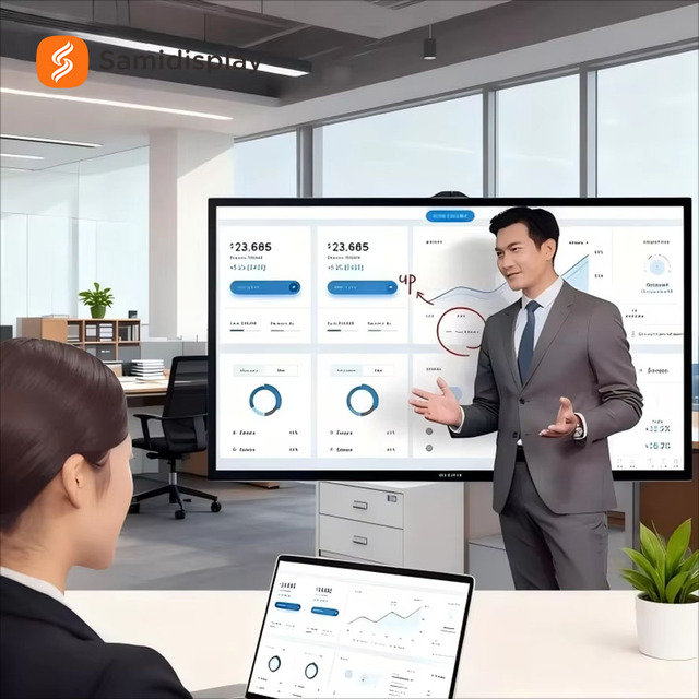 LCD OEM 60" 65" 75" 86" Inch Lcd 4k Infrared Interactive Display 65 Ir Touch Screen Flat Panel Camera Multi Touch Smart