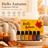Collection de parfums d'automne 100% naturels de luxe OEM pour la fabrication de bougies, les soins capillaires et les soins corporels