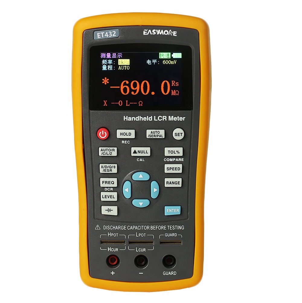 Портативный Цифровой Измеритель LCR, портативный тестер емкости, многофункциональный цифровой тестер сопротивления емкости и индуктивности