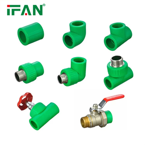IFAN Tous les types de raccords de tuyauterie PPR Matériau de plomberie personnalisé Accessoires en plastique fileté Raccords PPR - Product Image 1