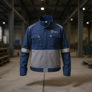 Chaqueta de Trabajo para Hombre TTAKE 3XL Gris, Uso en Fábrica, Resistente a la Abrasión, Ropa de Seguridad - Product Image 3