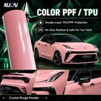 Film de protection de peinture TPU couleur KUCAI 7,5 mil, anti-rayures, pour carrosserie automobile, emballage personnalisé, film TPU couleur PPF 1,52*15M