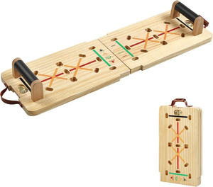 Kit de planche à pompes en <span class=keywords><strong>bois</strong></span> massif avec barre de Pilates, ensembles de bandes de résistance et poignées, supports à pompes pliables multifonctions - Product Image 1