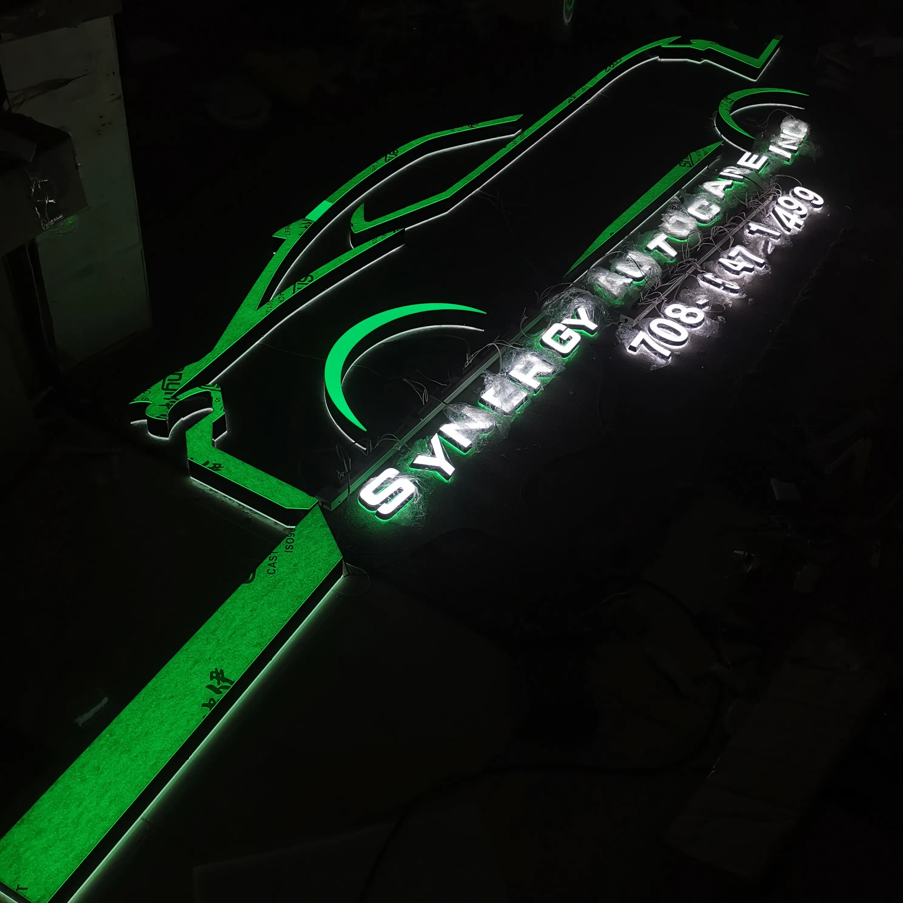 Full Acrylic Material Frontlit Backlit Led Letter Sign 3D Logo Sign Custom Acrylic Sign Drop Shopping