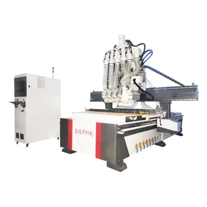 1328 ATC four process wood cnc router machine for cabinets with saw blade cnc router for wood carving